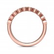 FlyerFit® 18K Pink Gold Stackers Wedding Band