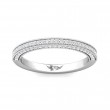 FlyerFit® Platinum Micropave Bead Set Wedding Band