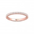 FlyerFit® 18K Pink Gold Vintage Wedding Band
