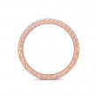 FlyerFit® 18K Pink Gold Vintage Wedding Band