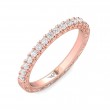 FlyerFit® 14K Pink Gold Vintage Wedding Band