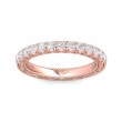 FlyerFit® 18K Pink Gold Vintage Wedding Band