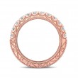 FlyerFit® 18K Pink Gold Vintage Wedding Band