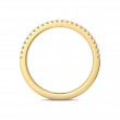 FlyerFit® 18K Yellow Gold Vintage Wedding Band