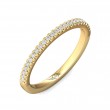 FlyerFit® 18K Yellow Gold Vintage Wedding Band