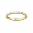 FlyerFit® 18K Yellow Gold Vintage Wedding Band