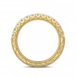 FlyerFit® 18K Yellow Gold Vintage Wedding Band