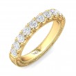 FlyerFit® 14K Yellow Gold Vintage Wedding Band