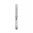 FlyerFit® Platinum Micropave Wedding Band