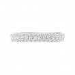 FlyerFit® Platinum Micropave Wedding Band