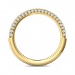 FlyerFit® 14K Yellow Gold Micropave Wedding Band