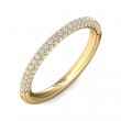 FlyerFit® 14K Yellow Gold Micropave Wedding Band