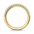 FlyerFit® 18K Yellow Gold Micropave Wedding Band