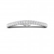 FlyerFit® Platinum Micropave Cutdown Wedding Band