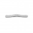 FlyerFit® Platinum Micropave Cutdown Wedding Band