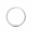 FlyerFit® Platinum Micropave Cutdown Wedding Band