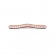 FlyerFit® 18K Pink Gold Micropave Cutdown Wedding Band