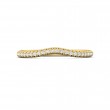 FlyerFit® 18K Yellow Gold Micropave Cutdown Wedding Band