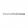 FlyerFit® Platinum Micropave Cutdown Wedding Band