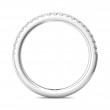 FlyerFit® Platinum Micropave Cutdown Wedding Band