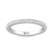 FlyerFit® 14K White Gold Micropave Cutdown Wedding Band
