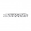 FlyerFit® Platinum Micropave Cutdown Wedding Band