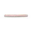 FlyerFit® 14K Pink Gold Micropave Cutdown Wedding Band