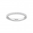 FlyerFit® Platinum Micropave Cut Down Wedding Band