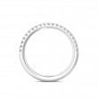 FlyerFit® Platinum Micropave Cut Down Wedding Band