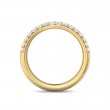 FlyerFit® 18K Yellow Gold Micropave Wedding Band