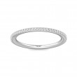 FlyerFit® Platinum Micropave Cutdown Wedding Band