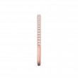 FlyerFit® 18K Pink Gold Micropave Cutdown Wedding Band