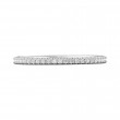FlyerFit® 18K White Gold Micropave Cutdown Wedding Band