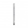 FlyerFit® 18K White Gold Micropave Cutdown Wedding Band