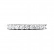 FlyerFit® Platinum Micropave Cutdown Wedding Band