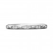 FlyerFit® 18K White Gold Micropave Bead Set Wedding Band