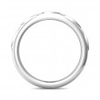 FlyerFit® 18K White Gold Micropave Bead Set Wedding Band