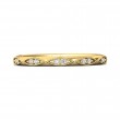 FlyerFit® 14K Yellow Gold Micropave Bead Set Wedding Band
