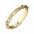 FlyerFit® 14K Yellow Gold Micropave Bead Set Wedding Band