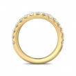 FlyerFit® 14K Yellow Gold Micropave Cutdown Wedding Band