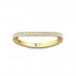 FlyerFit® 14K Yellow Gold Micropave Cutdown Wedding Band