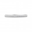 FlyerFit® 18K White Gold Micropave Cutdown Wedding Band