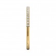FlyerFit® 18K Yellow Gold Micropave Cutdown Wedding Band