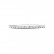FlyerFit® 14K White Gold Micropave Cutdown Wedding Band