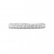 FlyerFit® 14K White Gold Micropave Cutdown Wedding Band
