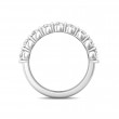 FlyerFit® Platinum Shared Prong Wedding Band