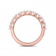 FlyerFit® 14K Pink Gold Shared Prong Wedding Band