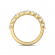 FlyerFit® 18K Yellow Gold Shared Prong Wedding Band