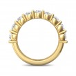 FlyerFit® 18K Yellow Gold Shared Prong Wedding Band