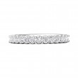 FlyerFit® 14K White Gold Shared Prong Wedding Band
